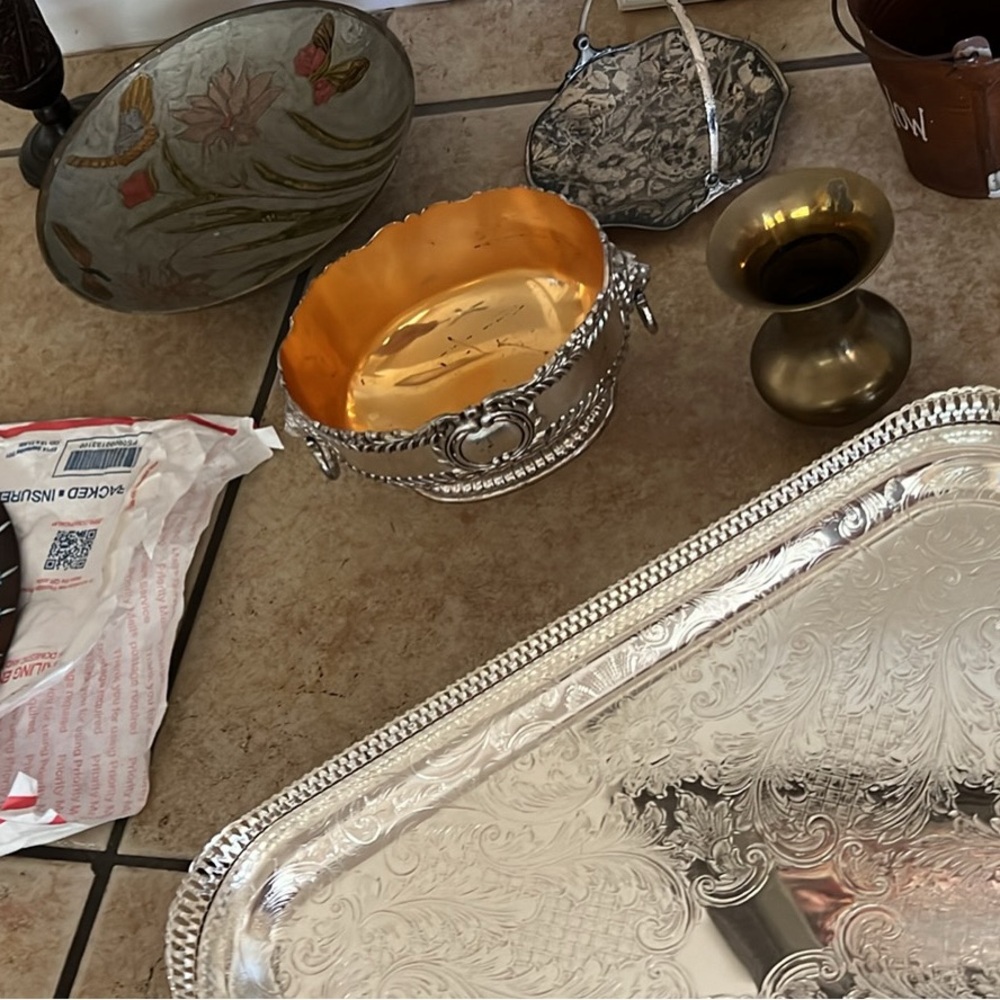 Silver plated  tray made in England - Picture 3 of 4